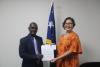 New UNDP Resident Representative presents Letter of Credentials to Minister of Foreign Affairs and External Trade.