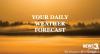 Today’s weather: Mostly cloudy skies with a stray shower possible
