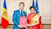 Ambassador of Sri Lanka to France presents Credentials to Co-Prince of Andorra Emmanuel Macron
