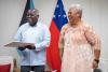 PM Philip E. Davis and PM Fiamē Naomi Mataʻafa of Samoa hold bilateral meetings