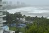 A typhoon landed in China’s Hainan island at a sever tropical storm level