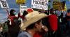 Rainy weather across metro Atlanta could keep some Trump protesters home