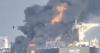 Moment 'dark fleet' shipping tanker engulfed in flames after mid-sea collision