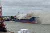 Fire rages on cargo ship with smoke and ‘burning plastic’ smell engulfing Hull