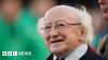 Irish president's portrait 'vanishes at City Hall'