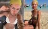 Iris Law shows off her incredible figure in skimpy bikinis as she soaks up the sun with Romeo Beckham's ex Kim Turnbull on a yacht in Egypt