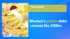 Bhutan’s public debt crosses Nu 298bn, nearly equal to entire economy