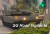 singapore Tank bumps into traffic light during National Day Parade National Education show