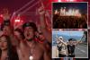 Croatian right-wing singer Marko Perkovic and fans perform pro-Nazi salute at concert