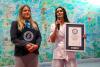 Guinness World Record in Chisinau: painter Ludmila Cuptor created the largest painting on water. PHOTO