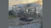 Barn and agricultural vehicle caught on fire at farm in Llandeilo