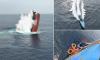 Houthis blow up second cargo ship in a week and share shocking footage of blast - as rescue crews scour seas for survivors