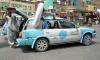 Fatigued Afghan taxi drivers take novel approach to staying cool
