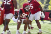 Arkansas freshman defensive lineman Caleb Bell uses lessons learned from NFL father