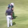 British Open 2025: Daniel Berger banks tee shot off golf bag to drive green