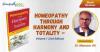 Book review on Homeopathy through Harmony and Totality’ Volume 1 by Dr Mansoor Ali