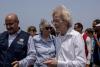 Mary Robinson travels to Rafah Crossing and says Israel deliberately blocking Gaza aid