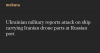 Ukrainian military reports attack on ship carrying Iranian drone parts at Russian port