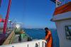 A ship with hundreds of tons of food aid for Gaza nears an I...
