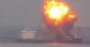 Fireball as cargo ship explodes with passengers on board near collapsed Baltimore Bridge