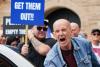 Protesters clash outside asylum hotels as tensions over migration flare