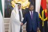 UAE President welcomed at Presidential Palace by Angolan President