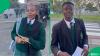 Pupils shocked their teachers with old photos in a video that quickly spread and had social media laughing
