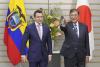 Ecuador president visits Japan