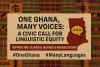 ONE GHANA, MANY VOICES: A Civic Call for Linguistic Equity