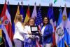 Amina Bouayach Receives Key to San Salvador During Global Human Rights Summit