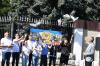 Patriotic bloc organized flashmob on Army Day. Central message: Moldova-neutral state