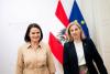 Austrian Foreign Minister Meinl-Reisinger Meets Belarusian Opposition Leader Tsikhanouskaya