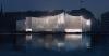 textured glass skin forms into curved roof for cossement cardoso’s helsinki museum concept