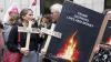 Women’s rights activists rally in Belgium fearing US plans for birth control supplies