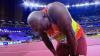 World Athletics star dubbed ‘YouTube Man’ breaks down in tears after being forced to stop in middle of competition