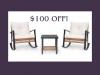 3-piece patio set usually $399, not just $299 for a limited time, plus free shipping