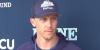 Maine head football coach Jordan Stevens reacts to Black Bears’ season-opening win