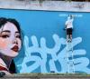 Mural depicting Kyrgyz girl appears in Germany