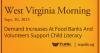 Demand Increases At Food Banks And Volunteers Support Child Literacy, This West Virginia Morning