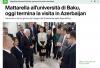 Italian media outlets highlight President Sergio Mattarella’s visit to Azerbaijan