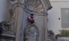 Manneken Pis dressed in Cypriot 'vraka' for Independence Day