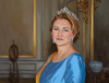Princess Stephanie of Luxembourg chooses discreet diamonds for her first portrait as a consort