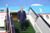 President of Uzbekistan Shavkat Mirziyoyev arrives in Azerbaijan