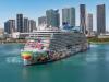 Norwegian Aqua making waves with Miami arrival