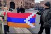 Artsakh Armenians hold protest in front of RA Government