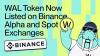 WAL Token Now Listed on Binance Alpha and Spot Exchanges