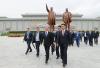 Kim boasts of North Korea's standing at party celebration; parade expected