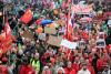 Travel disrupted across Belgium as general strike against proposed public spending cuts continues