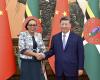 President of Dominica Her Excellency Sylvanie Burton meets with the President of the People’s Republic of China