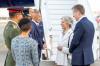 HRH The Duchess of Gloucester Arrives in Bermuda